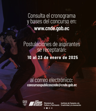 CONVOCATORIA: La Compañía Nacional de Danza convoca a todas las personas interesadas a participar en el Concurso Público para la designación de Director/a Ejecutivo/a de la institución.