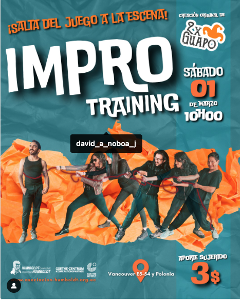 TALLER DE TEATRO | Training de improvisación con David A. Noboa