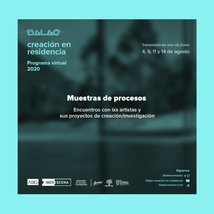 Balao – creación en residencia I Muestras Procesos 2020